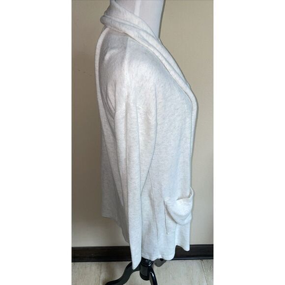 Soft Surroundings Cream Gray Long Sleeve Open Cardigan Sweater Size XS - Picture 2 of 5
